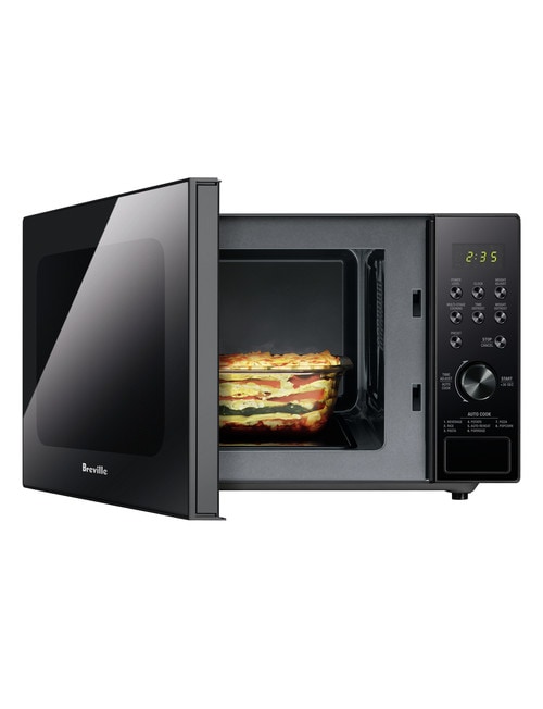 Breville Silhouette Flatbed Compact Microwave, LMO420BLK product photo View 02 L
