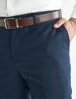 Laidlaw + Leeds Tailored Linen Blend Pant, Navy product photo View 04 S