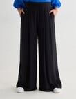 Whistle Regular-Length Wide Leg Pant, Black product photo