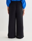 Whistle Regular-Length Wide Leg Pant, Black product photo View 02 S
