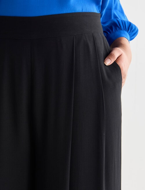 Whistle Regular-Length Wide Leg Pant, Black product photo View 04 L