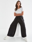 Whistle Shorter-Length Wide Leg Pant, Black product photo View 03 S