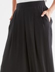Whistle Shorter-Length Wide Leg Pant, Black product photo View 04 S