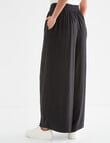 Whistle Shorter-Length Wide Leg Pant, Black product photo View 02 S