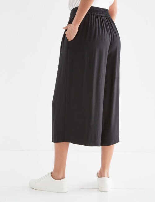 Whistle Viscose Regular-Length Culotte, Black product photo View 02 L
