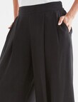 Whistle Viscose Regular-Length Culotte, Black product photo View 04 S
