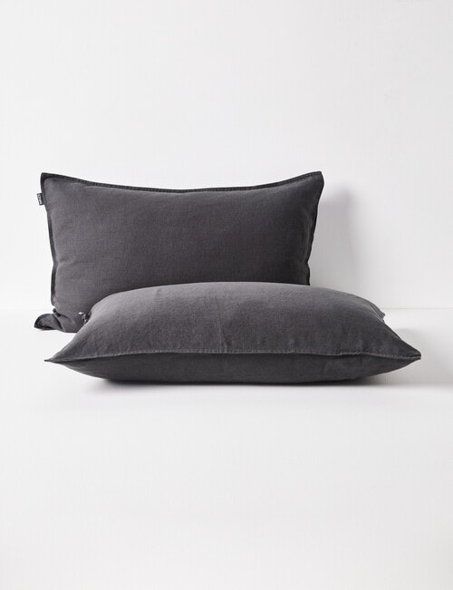 Domani Toscana Standard Pillowcase Pair, Slate product photo View 04 L