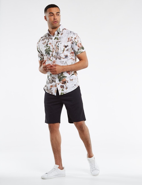 Gasoline Stephan Chino Short, Slate Blue product photo View 03 L