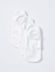 Mazzoni No Show Socks, 3-Pack, White product photo