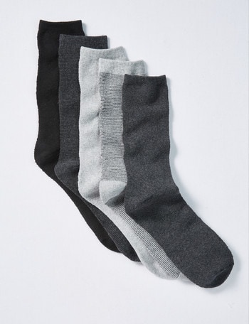 Chisel Terry Work Sock, Stripes, 5-Pack product photo