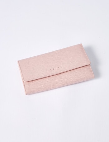 Carte Leather Trifold Wallet, Blush product photo