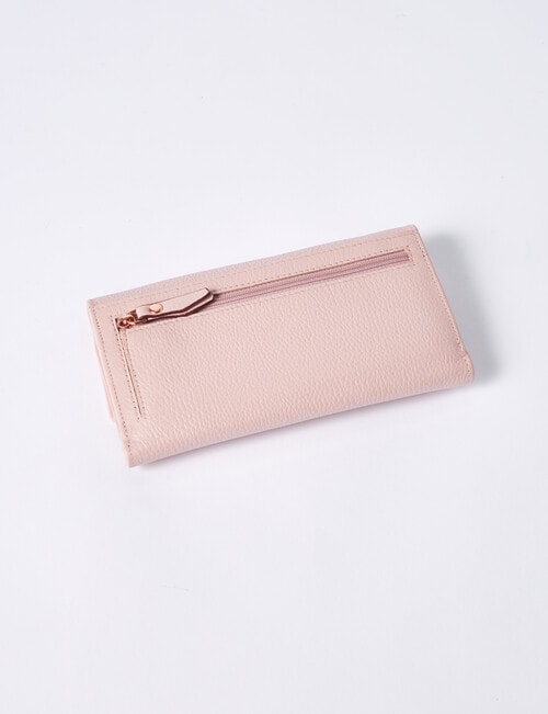 Carte Leather Trifold Wallet, Blush product photo View 02 L