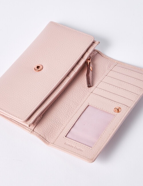 Carte Leather Trifold Wallet, Blush product photo View 03 L
