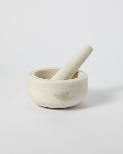 Baccarat Spice Market Carrara Mortar & Pestle, 14cm product photo