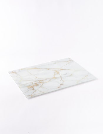 Cinemon Ivory Glass Chopping Board, Marble product photo