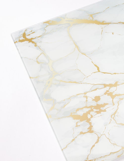 Cinemon Ivory Glass Chopping Board, Marble product photo View 03 L