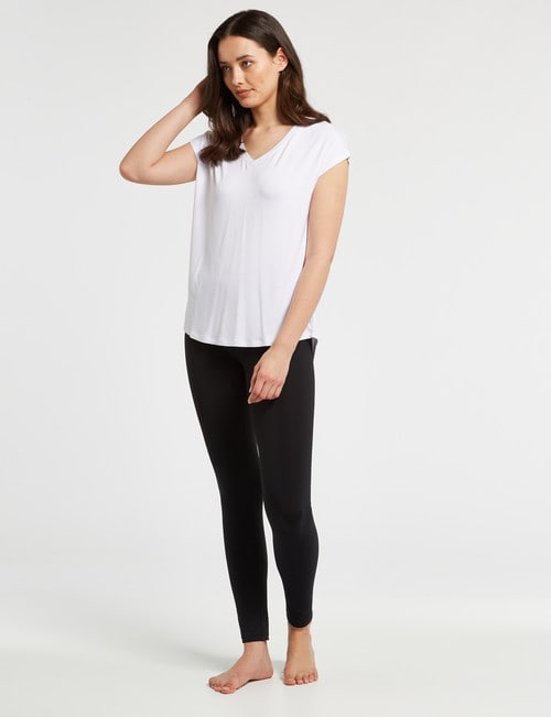 Bodycode V-Neck Boxy Tee, White product photo View 03 L