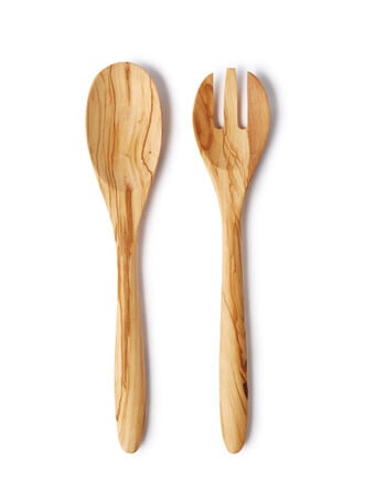 Momento Camden Olive Wood Salad Server Set product photo