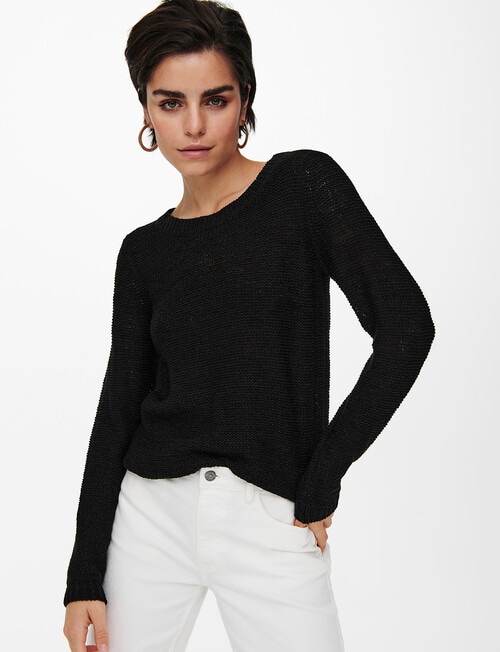ONLY Geena XO Knit Pullover, Black product photo