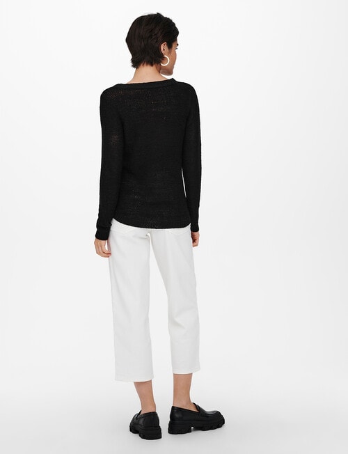 ONLY Geena XO Knit Pullover, Black product photo View 02 L