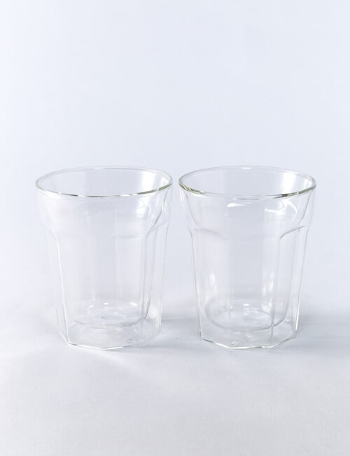 Baccarat Barista Facet Double-Wall Glasses, 236ml, Set-of-2 product photo