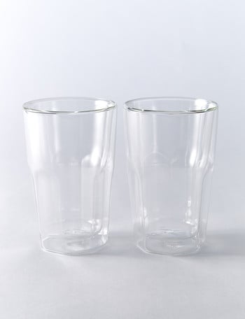 Baccarat Barista Facet Double-Wall Glasses, 345ml, Set-of-2 product photo