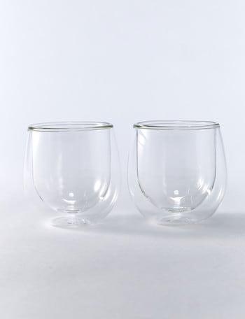 Baccarat Barista Cafe Double-Wall Glasses, 90ml, Set-of-2 product photo