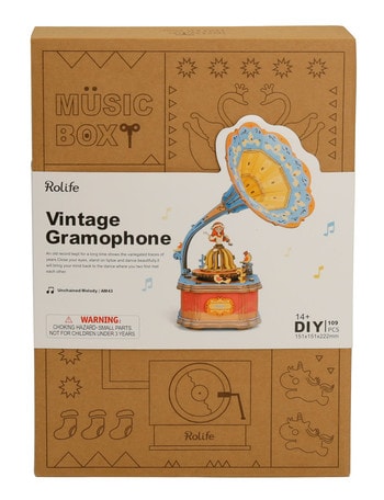 DIY Kits Rolife Vintage Gramophone Music Box product photo