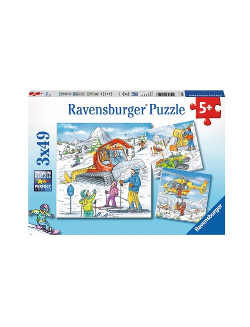 Ravensburger Let's Go Skiing 49-piece Puzzle, Set of 3 product photo