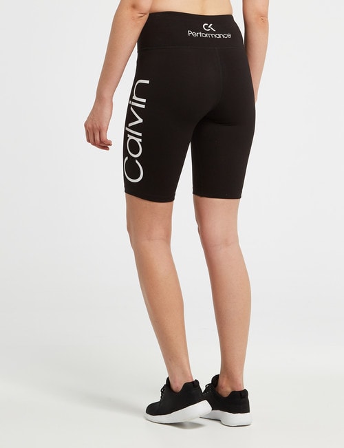 Calvin Klein High Waist Bike Short, Black product photo View 02 L