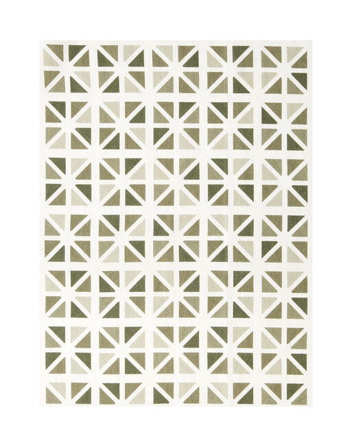 Capital Kitchen Geometric Tea Towel, Green, Set of 2 product photo View 02 L