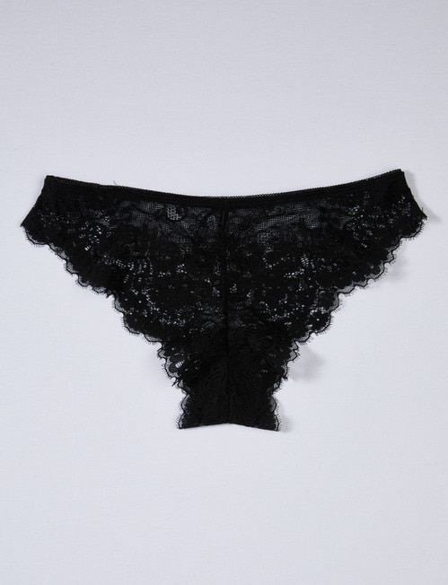 Lyric Cheeky Lace Brief, Black product photo View 02 L