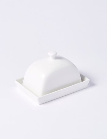Alex Liddy Modern Butter Dish, White product photo