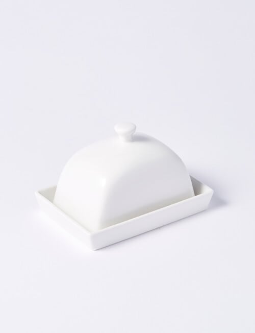 Alex Liddy Modern Butter Dish, White product photo