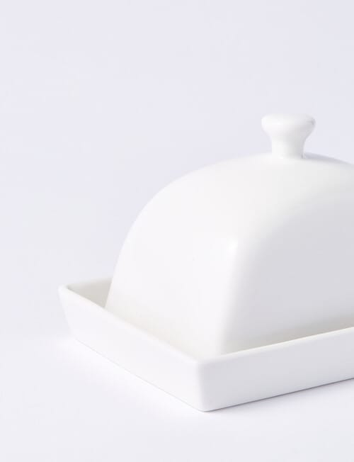 Alex Liddy Modern Butter Dish, White product photo View 02 L