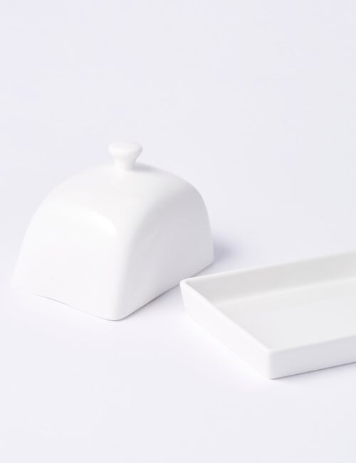 Alex Liddy Modern Butter Dish, White product photo View 03 L