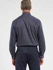Chisel Formal Long-Sleeve Dots Shirt, Navy product photo View 02 S
