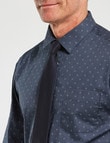 Chisel Formal Long-Sleeve Dots Shirt, Navy product photo View 04 S