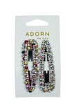 Adorn by Mae One-Touch Clips, X-Large, Rhinestone, 2-Pack product photo