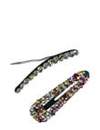 Adorn by Mae One-Touch Clips, X-Large, Rhinestone, 2-Pack product photo View 02 S