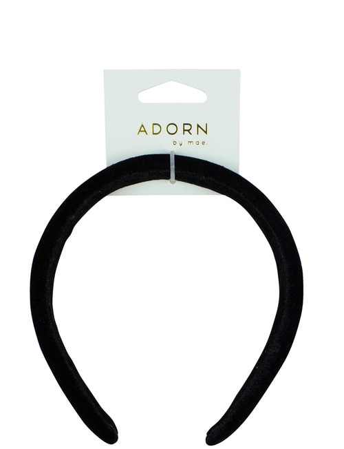 Adorn by Mae Headband, Black Velvet product photo