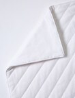 Kate Reed Oxford Linen Quilted Placemat, White product photo View 03 S