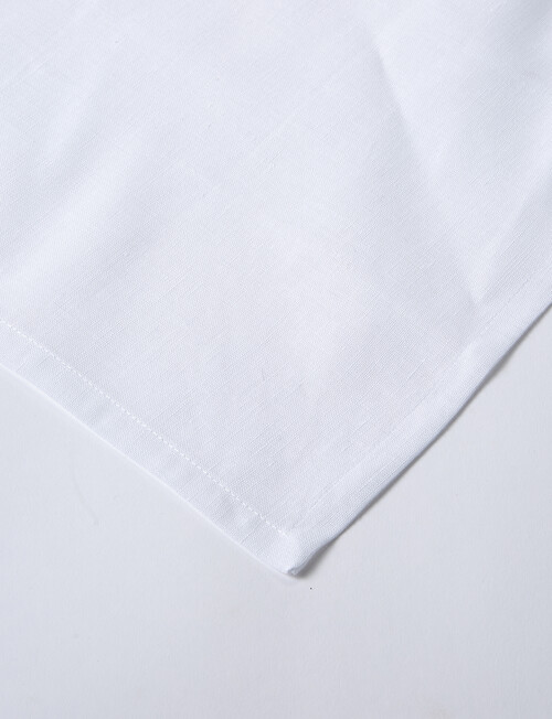 Kate Reed Oxford Linen Napkins, White, Set-Of-4 product photo View 02 L