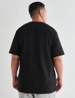 King size Tarnish Waffle Tee, Black product photo View 02 S
