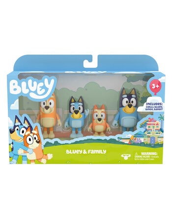 Bluey 4-Figure Pack, Assorted product photo