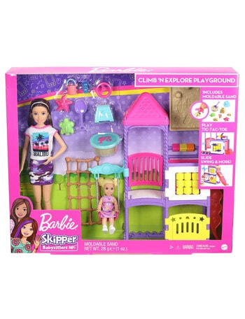 Barbie Skipper Babysitters Climb'n Explore Playground Dolls and Playset product photo
