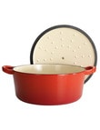 Baccarat Le Connoisseur Round French Oven, 25cm, 3.9L, Red product photo View 02 S
