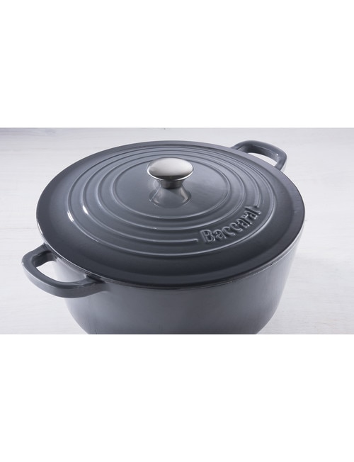 Baccarat Le Connoisseur Round French Oven, 29cm, 6.3L, Grey product photo View 03 L