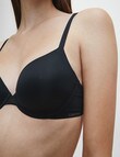 Calvin Klein Perfectly Fit Flex Lightly Lined Demi Bra, Black, A-DD product photo View 03 S