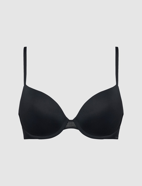 Calvin Klein Perfectly Fit Flex Lightly Lined Demi Bra, Black, A-DD product photo View 04 L